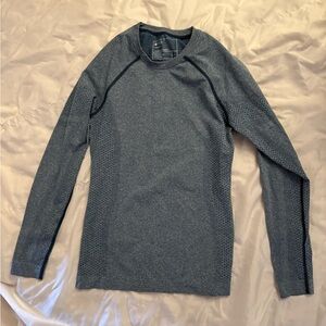 Figs Blue Salta Performance Underscrub long sleeve small top #w22kw1010, #5686